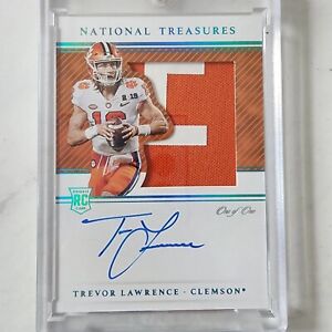 Trevor Lawrence 2021 National Treasures RC Rookie RPA 1/1 One College Clemson 📈