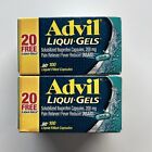 Advil Liqui Gels 200mg 100 Liquid Capsules 200mg Pain Ibuprofen Fever 2 Pack