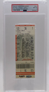 Greg Maddux MLB Final Win 355 Ticket Stub Giants PSA 9/27 2008 Giants Milestone