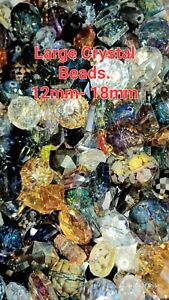 50 Pcs Large beads Crystal Bead Lot Faceted Transparent Glass Austrian Style