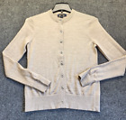 Brooks Brothers Women's Cardigan Sweater Tan Size XS Long Sleeve Merino Wool