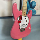 Hello Kitty ST Pink Electric Guitar Maple Fretboard&Neck 6 String Fast Ship