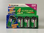 Fujifilm Super HQ All Around 200 35mm Film 4 Pack 3-200 Speed And 1-400 Roll