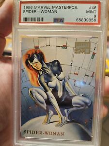 1996 Marvel Masterpieces SPIDER - WOMAN #46 PSA 9 MINT💎