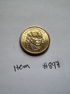 James Madison $1 Coin 2007 P Au/Bu #897