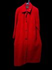 Vintage Pendleton Red Pea Coat Wool Long Line Classic Women’s 16 Trench Read
