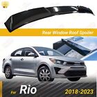For 2018-2023 Rio Glossy Black ABS Rear Roof Window Visor Spoiler Wing Deflector (For: 2023 Kia Rio)