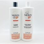 Nioxin System 3 Cleanser Shampoo and Scalp Therapy Conditioner Duo 33.8 Oz
