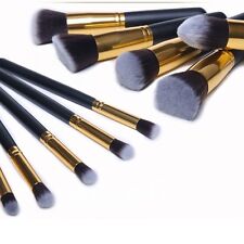 10pcs Makeup Cosmetic Blush Brush Eyebrow Foundation Powder Brushes Kit Set