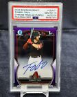 New Listing2023 Bowman Draft 1st Chrome Tommy Troy Purple Refractor Auto #46/250 PSA 10 RC