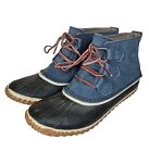 Womens Out n About SOREL Waterproof Duck Boots Blue/Black NL2339-478 Size 9.5