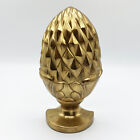 Vintage Faceted Pineapple Solid Brass Bookend or Door Stop - Late 20th Century