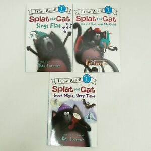 I CAN READ Splat The Cat Book Lot of 3 Elementary Classroom 1st Grade Level 1