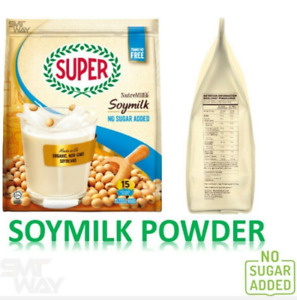 Super NutreMill Instant Organic SoyMilk Powder  No Sugar Added 15 Sachets x 30g