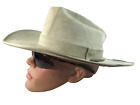 STETSON JBS HERITAGE Western Cowboy Hat Suede Leather Men's Size 7 3/8