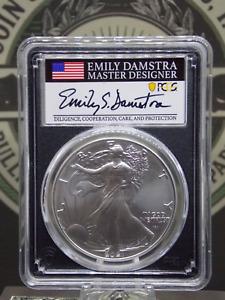 2021 American SILVER Eagle *TYPE 2* T.2 $1 PCGS MS70 #088ARC Damstra *FIRST DAY*