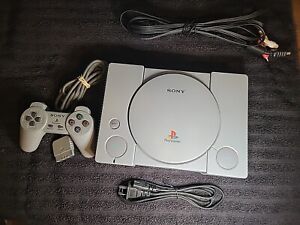 Sony PlayStation 1 Console with cables and controller. Cleaned and Tested!