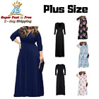 Women Dress For Party Evening Cocktail Long Maxi Dress V Neck 3/4 Sleeve