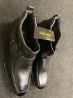 NEW PAIR OF MENS DELLI ALDO CHELSEA PULL ON DRESS SHOES BOOTS BLACK SIZE 12