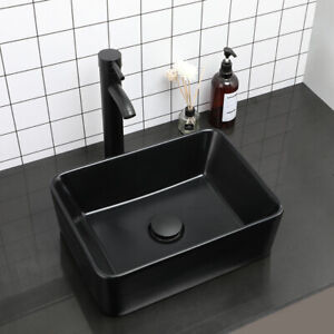 Bathroom Single Hand Faucet Counter Top Ceramic Basin Sink Vanity Sink Mixer Tap
