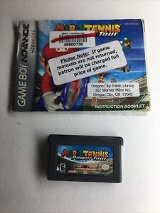 Nintendo GameBoy Advance: Mario Tennis Power Tour Game Cart w/Manual, Tested
