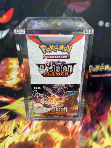 Pokemon HALF Booster Box Acrylic Display Case - Magnetic Lid *Case Only*