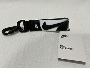 Nike Air Jordan Trophy Chicago Key Holder Keychain Black White Lanyard Wrist NWT