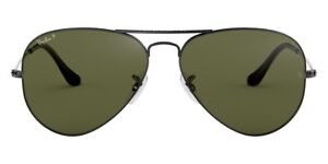 Ray-Ban Sunglasses RB3025 004/58 Gunmetal Aviator Green Classic Polarized 58mm