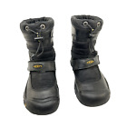 Youth Kids Boys Size 6 Keen Breckenridge Black Leather Waterproof Winter Boots