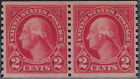 New ListingUSA 1923 / 2¢ Thomas Jefferson Coil Pair / MNH / #599 Type I / 45-1