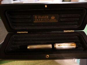 PARKER DUOFOLD STERLING SILVER ROLLERBALL PEN