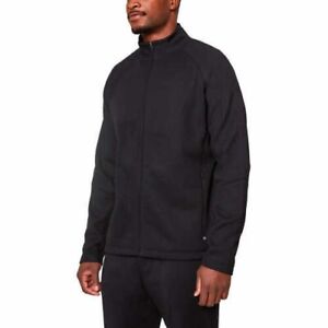 Mondetta Zip Mens Rib Outdoor Jacket Large Black Blue FREE SHIPPING Coat NEW