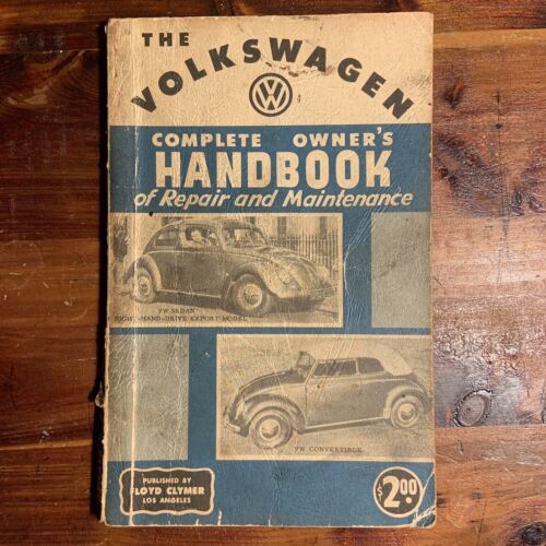 New ListingThe Volkswagen Complete Owner's Handbook by Floyd Clymer 1957