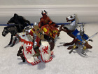 Vintage Lot of 8 Papo Figurines Medieval Knights and Fantasy Horses!