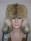 NEW MANS ALASKAN TROOPPER COYOTE FUR HAT MADE IN USA