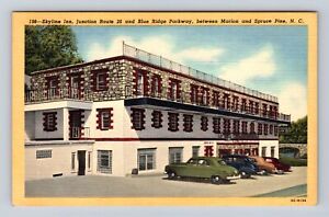 Marion NC-North Carolina, Skyline Inn Advertising, Antique, Vintage Postcard