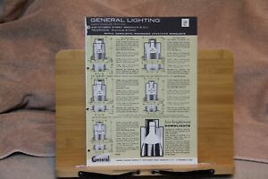 General Lighting Co Mid Century Modern Brochure 4pg Vintage Cylinder light MCM