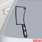 MEAT CLEAVER Vinyl Decal Sticker Car Window Wall Bumper Creepy Butcher Knife JDM