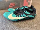 Nike Zoom Rival S9 Track & Field Obsidian/Emerald Spikes - 907564-406 SIZE 12