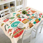 Christmas Cards 3D Tablecloth Table cover Cloth Rectangle Wedding Party Banquet