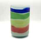 Vintage John De Wit Hand Blown Art Glass Multicolor Vase Pilchuck Glass School
