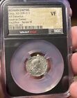 Roman Empire AD 209-211 Silver AR Denarius Coin for Geta, NGC Graded VF