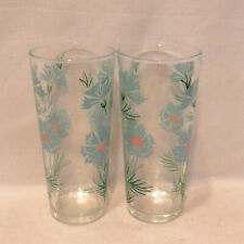 Set-2 Vtg Taylor Smith & Taylor Ever Yours Boutonniere Iced Tea Glasses 6.5