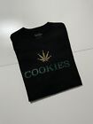 Cookies SF Cannabis Weed Leaf Black Graphic Crewneck T-Shirt Sz. XL