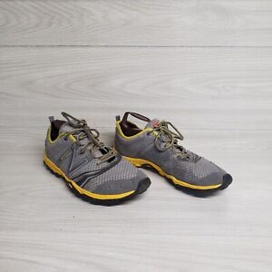 New Balance Minimus Vibram Gray Yellow Trail Running Shoes Adult Men's Size 10