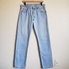 Levi's Vintage 90's 501 Light Wash Jeans Made In USA Button Fly Size Men's 34x34