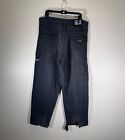 Vintage Fubu Jeans Baggy Black Denim Carpenter Embroidered Y2K 90s Mens 40x32
