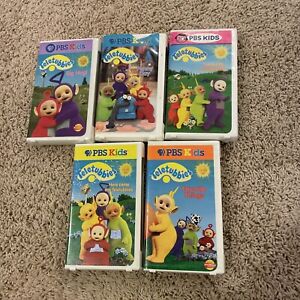 PBS Kids Teletubbies VHS Tapes Lot of 5