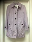 Coach Lavender Purple Rain Jacket Trench Coat Lined Sz XS