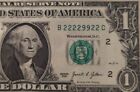 B 22229922 C: TRUE BINARY $1 Dollar Bill ((Nice Condition — Series 2021))